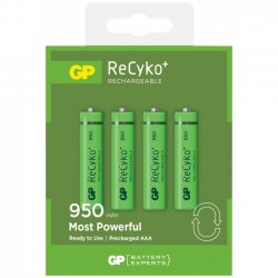 GP ReCyko+ AAA-batteri 950 mAh