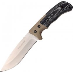 Tac Force Drop Point Fixed Blade Tan Knife