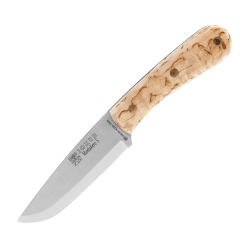 Joker Scandi Bushcraft Knife - Curly Birch