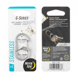 Nite Ize G-Series Dual Chamber Carabiner - Stainless Steel