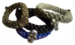 HLTD Paracord Bracelet Spartan/Skull