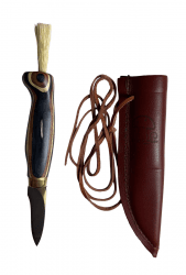 Wood Jewel Mushroom Knife - Sebra