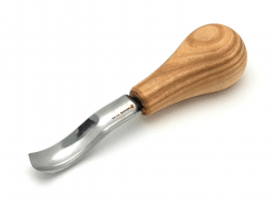 BeaverCraft P8A/14 Palm-Handled Bent Carving Gouge