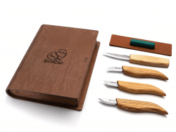 BeaverCraft S07 Basic Knives Set of 4 Knives in a Book