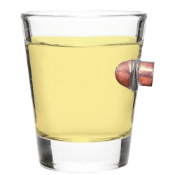 Lucky Shot Bullet Shot Glass .45