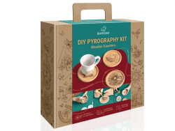 BeaverCraft DIY Pyrography Kit - Wooden Coasters