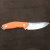 Y-Start Fixed Blade Knife Orange Kydex Sheat