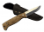 Peltonen M07 Full Tang with Leather Sheath - Curly Birch
