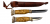 Wood Jewel Kaksoispuukko Double Knife - Forest
