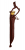 Wood Jewel Fire Knife med Tändstål