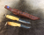 Wood Jewel Kaksoispuukko Double Knife with Opening Knife