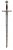 Marto Damascened Templar Sword