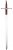 Marto Willam Wallace Braveheart Sword
