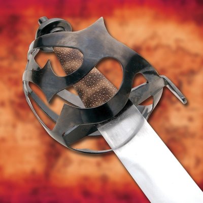Windlass The Corsair Cutlass Barbary Pirate Sword with Leather Scabbard