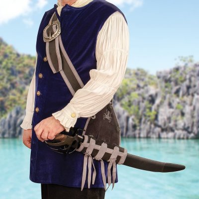 Windlass The Corsair Cutlass Barbary Pirate Sword with Leather Scabbard