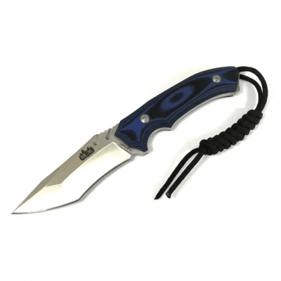 Y-Start Fastbladskniv Black/Blue Kydex Slida