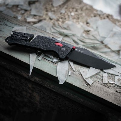 SOG Trident AT Tanto - Black & Red