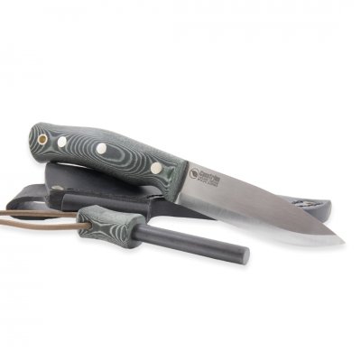 Casström No.10 Swedish Forest Knife - Green micarta with Fire striker Sleipner
