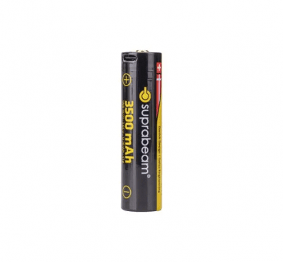 Suprabeam 18650 3500mAh Li-Ion Battery USB-C