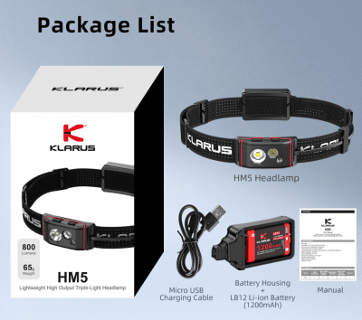 Klarus HM5 - 800LM IPX6