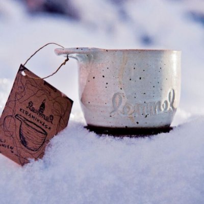 Lemmel Kaffe Keramikkåsa "Betula" Vit 