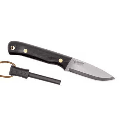 Casström Woodsman - Bog Oak with Fire Striker Steel Sleipner