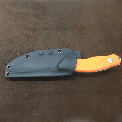 Y-Start Fixed Blade Knife Orange Kydex Sheat