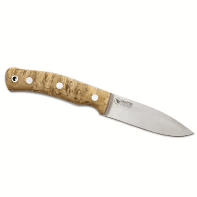 Casström No.10 Swedish Forest Knife - Stabilised curly birch Stainless Kydex