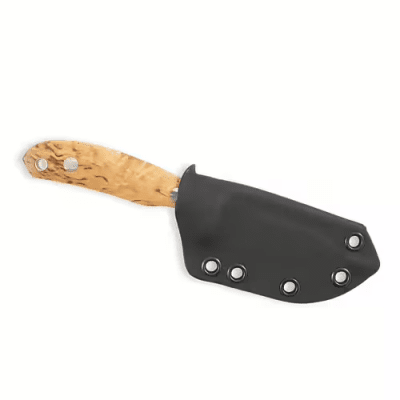 Casström Safari Mini Hunter - Stabilised Curly Birch, Kydex