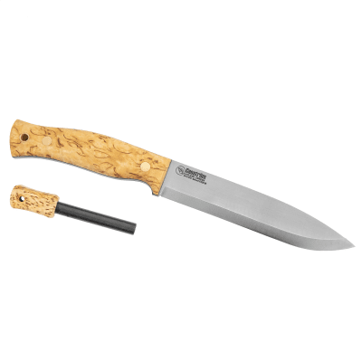 Casström No.14 Swedish Forest Knife - Curly birch with Fire striker