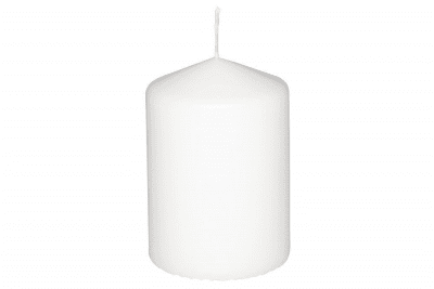 Aura Pillar Candles 44h 7x10cm - White