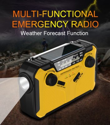 Sayin 369 Vevradio med Ficklampa och Powerbank