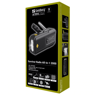Sandberg Survivor Radio All-in-1 2000mAh