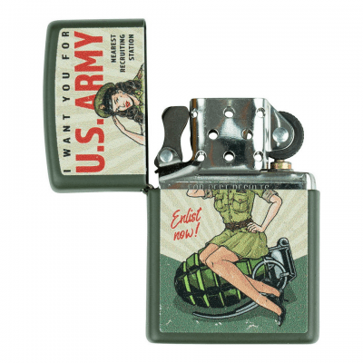Zippo U.S. Army Enlist Pin Up