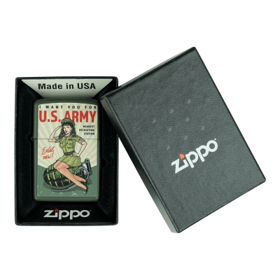 Zippo U.S. Army Enlist Pin Up