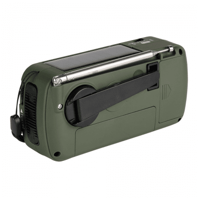 Fosco Vevradio SW1/SW2/FM/AM med Solceller, Ficklampa och Powerbank