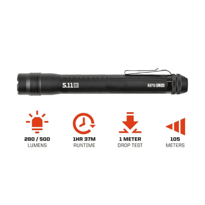 5.11 Tactical RAPID PL 2AA Flashlight - 280LM