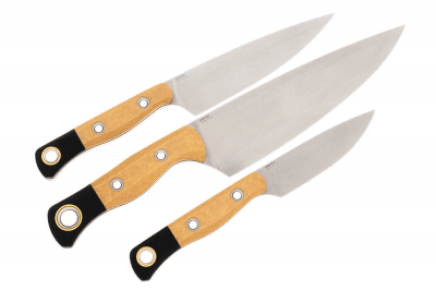 Benchmade 4000-02 Cutlery 3pc Set - Maple Wood/G10