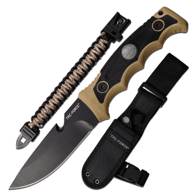 Tac Force Fixed Blade Tan Kit