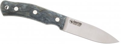 Casström No.10 Swedish Forest Knife - Stabilised Curly Birch Ocean Stainless Kydex