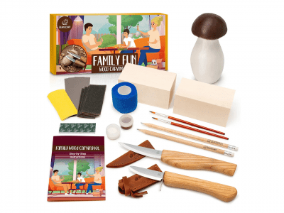 BeaverCraft DIY09 Mushrooms Carving Kit