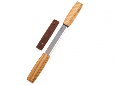 BeaverCraft DK2S Drawknife in Leather Sheath