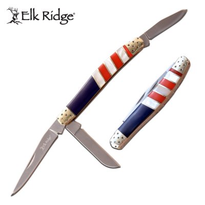 Elk Ridge - Stockman Fine Edge 3 Blade Pocket Knife
