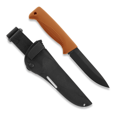 Peltonen M07 Ranger Puukko PTFE with Composite Sheath - Orange/Black