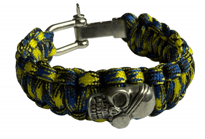 HLTD Paracordarmband Skull med Schackel 20mm