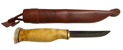 Wood Jewel Carving Knife with Horn Hat 9.5cm