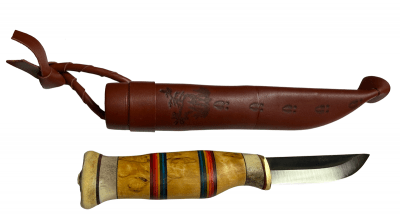 Wood Jewel Rainbow Knife