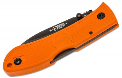Ka-Bar Dozier Folding Hunter - Blaze Orange