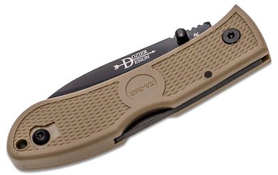 Ka-Bar Dozier Folding Hunter - Coyote Brown
