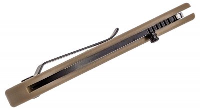 Ka-Bar Dozier Folding Hunter - Coyote Brown
